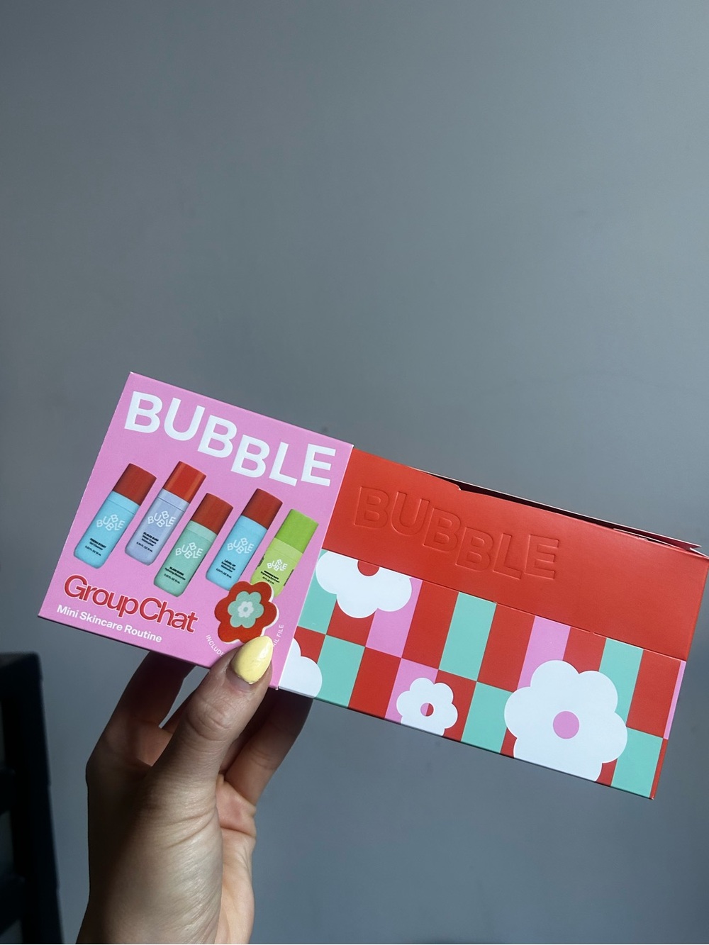 BRAND NEW Bubble GroupChat SKINCARE MINI SET CLEANSER OLIVE AND JUNE - Picture 8 of 11
